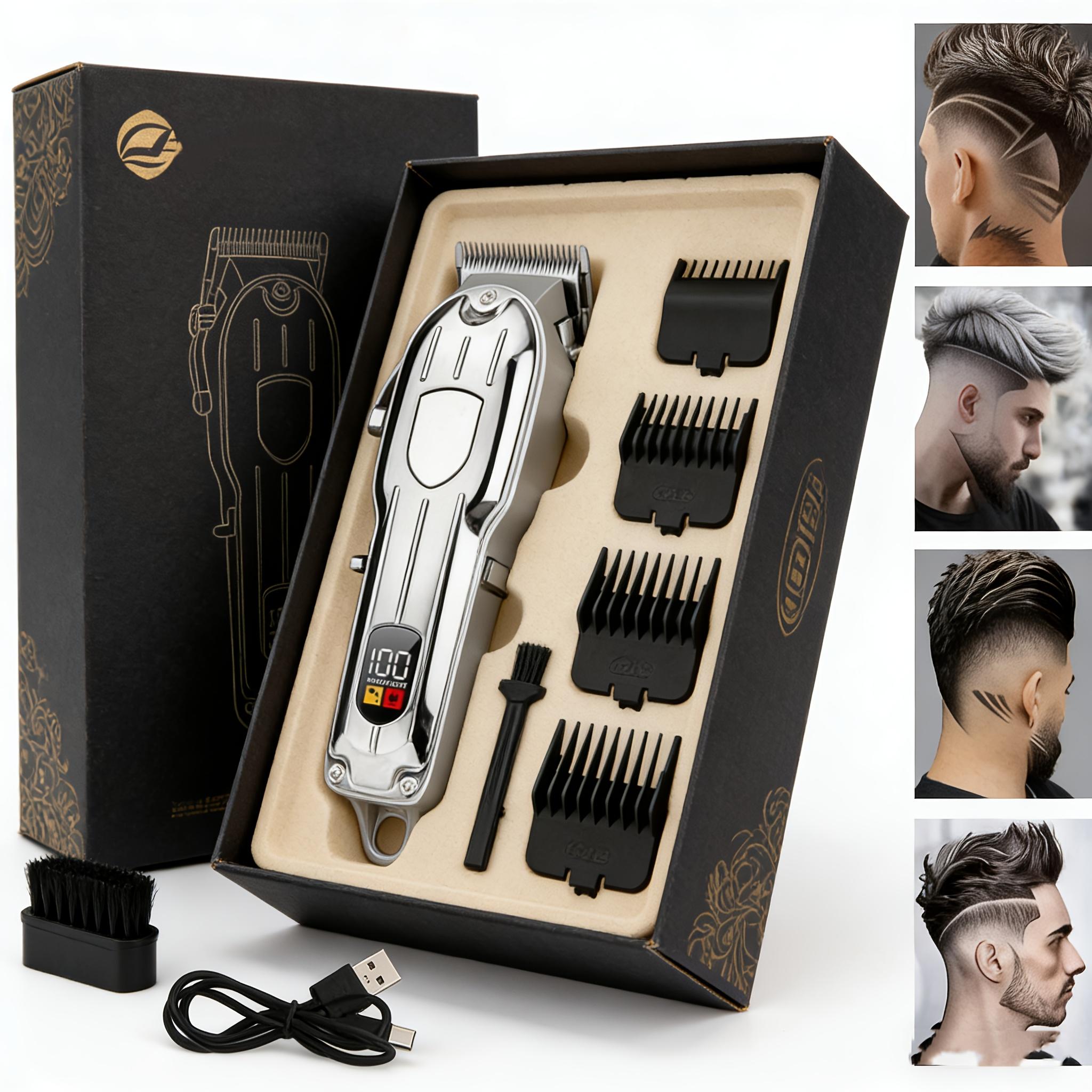 Mens Grooming Kit Gift Set - USB Rechargeable Hair Clipper Set —
