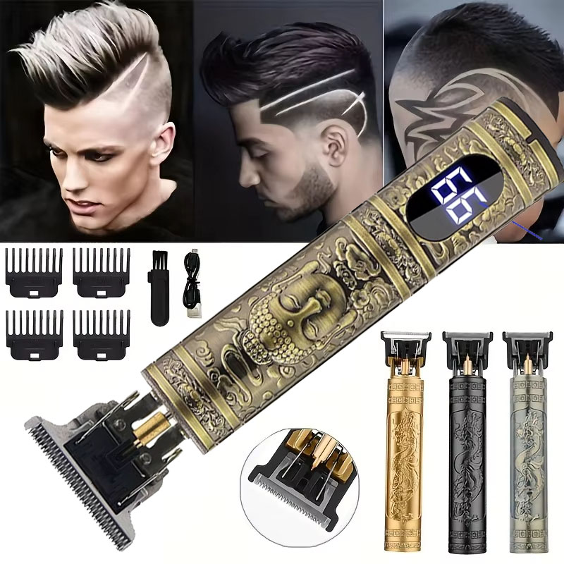 Mens Vintage Grooming Kit - 2026 Vintage Hair Clippers for Men