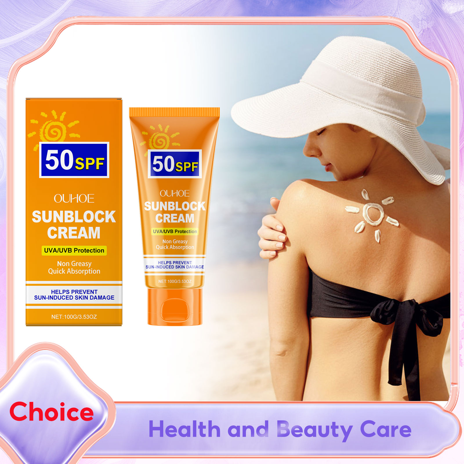 Face Moisturizer Spf - Facial Body Sunscreen SPF50 Whitening Sun