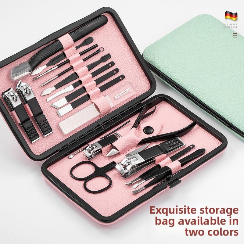 18pcs Manicure Pedicure Set, P - Mens Grooming Kit Gift Set 评论和价格
