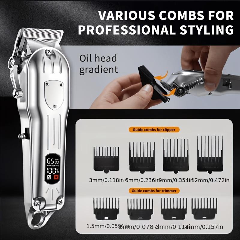 USB Rechargeable Hair Clipper  - Mens Grooming Kit Gift Set 评论和价格