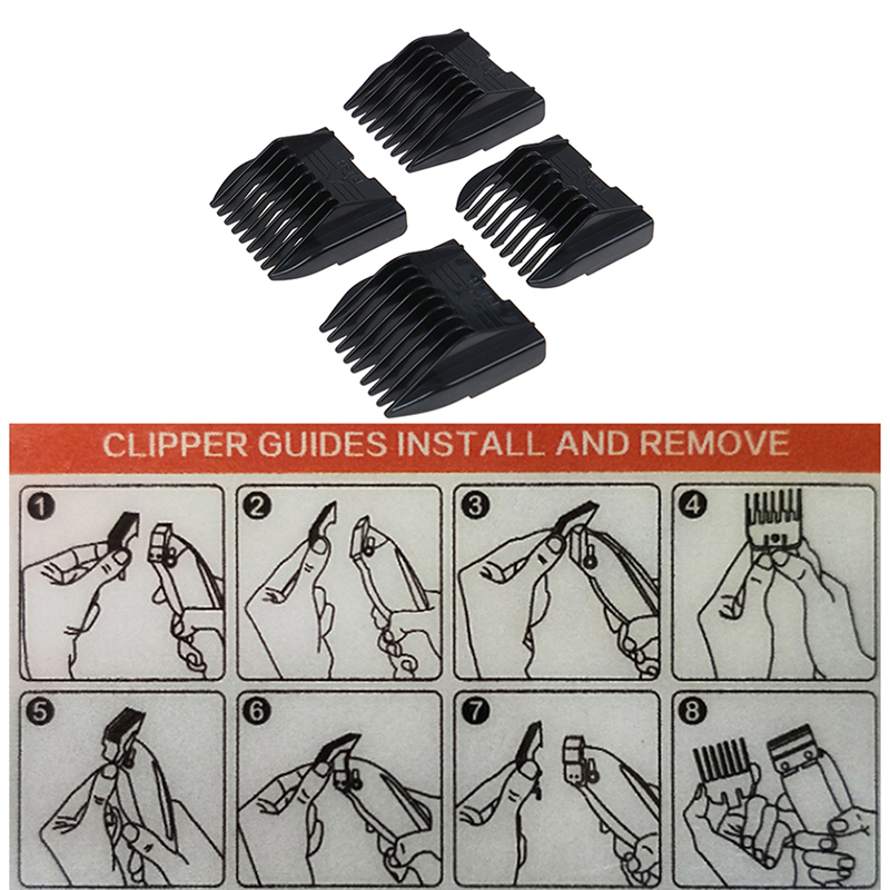 Hair Cutting Guide Comb 4Pcs S - Mens Grooming Kit Gift Set 评论和价格