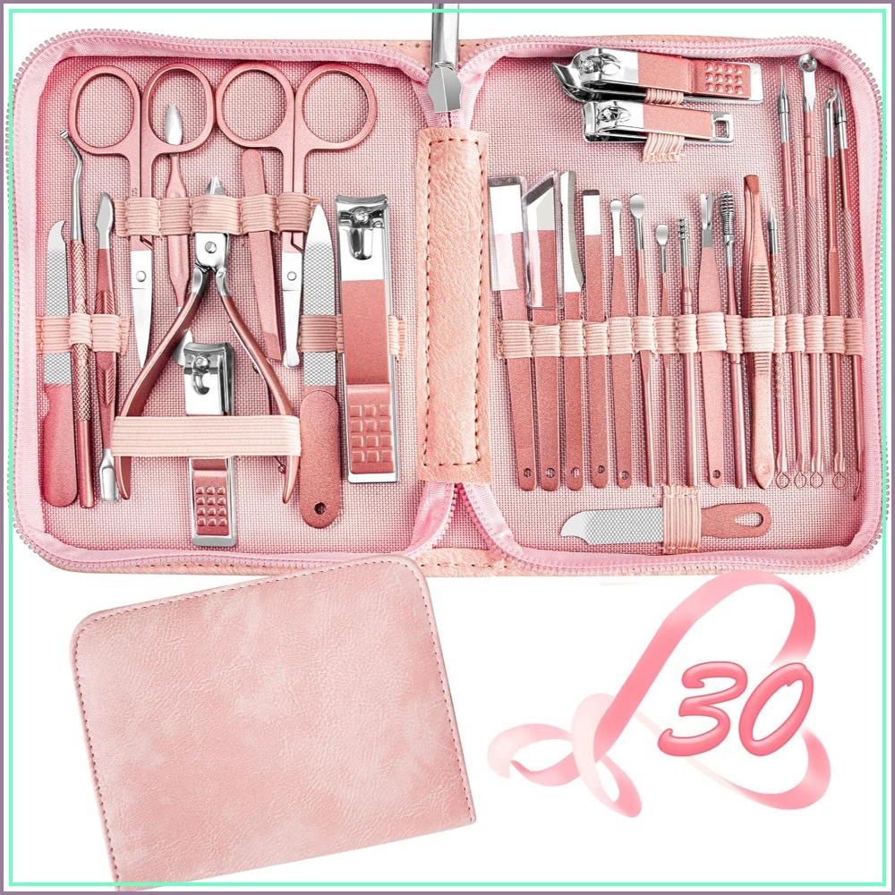 30-in-1 Professional Manicure  - Men'S Grooming Products Kit 评论和价格