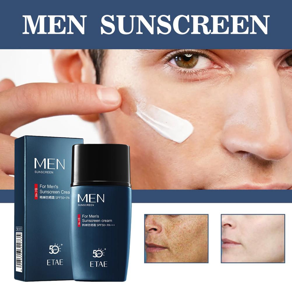SPF 50+ Men Sunscreen Sun Bloc - Face Moisturizer Spf 评论和价格