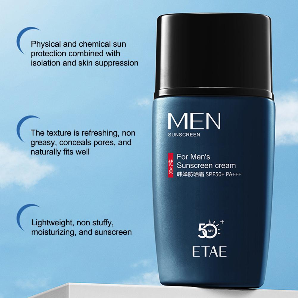 SPF 50+ Men Sunscreen Sun Bloc - Face Moisturizer Spf 评论和价格