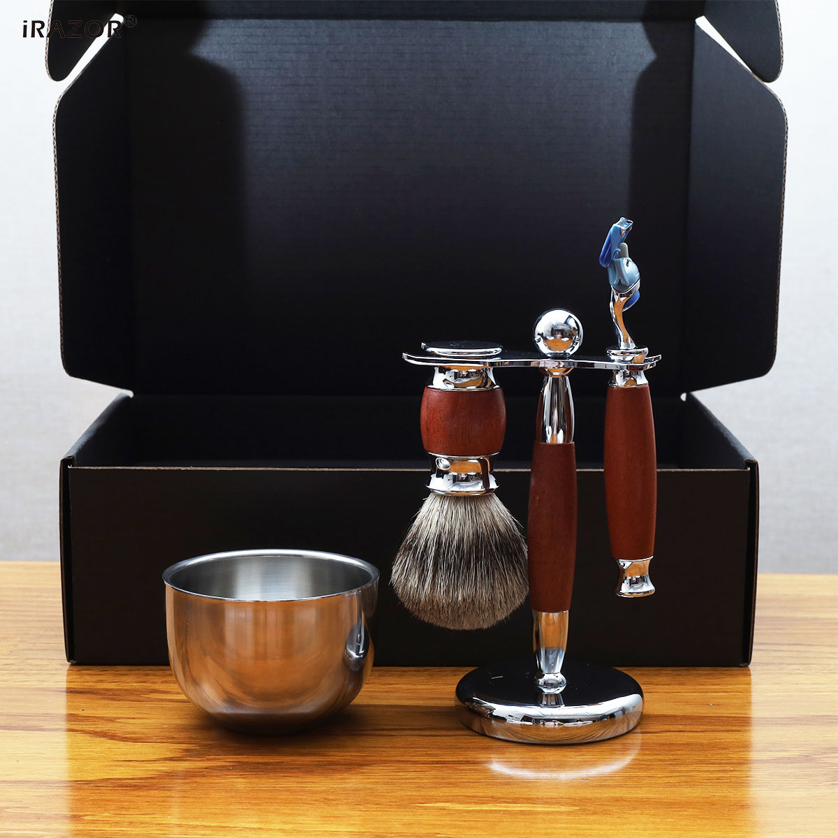 iRAZOR Luxury Men's 5 Blade Ra - Mens Grooming Kit Gift Set 评论和价格