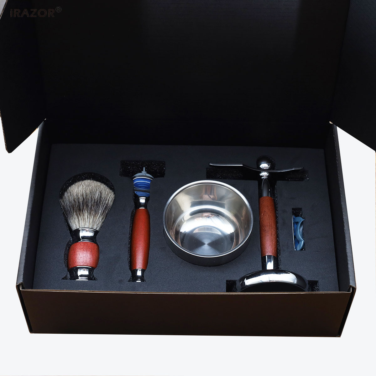 iRAZOR Luxury Men's 5 Blade Ra - Mens Grooming Kit Gift Set 评论和价格