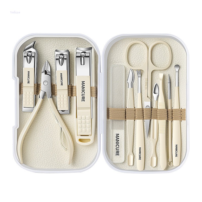 12PC Complete Manicure Pedicur - Mens Grooming Kit Gift Set 评论和价格