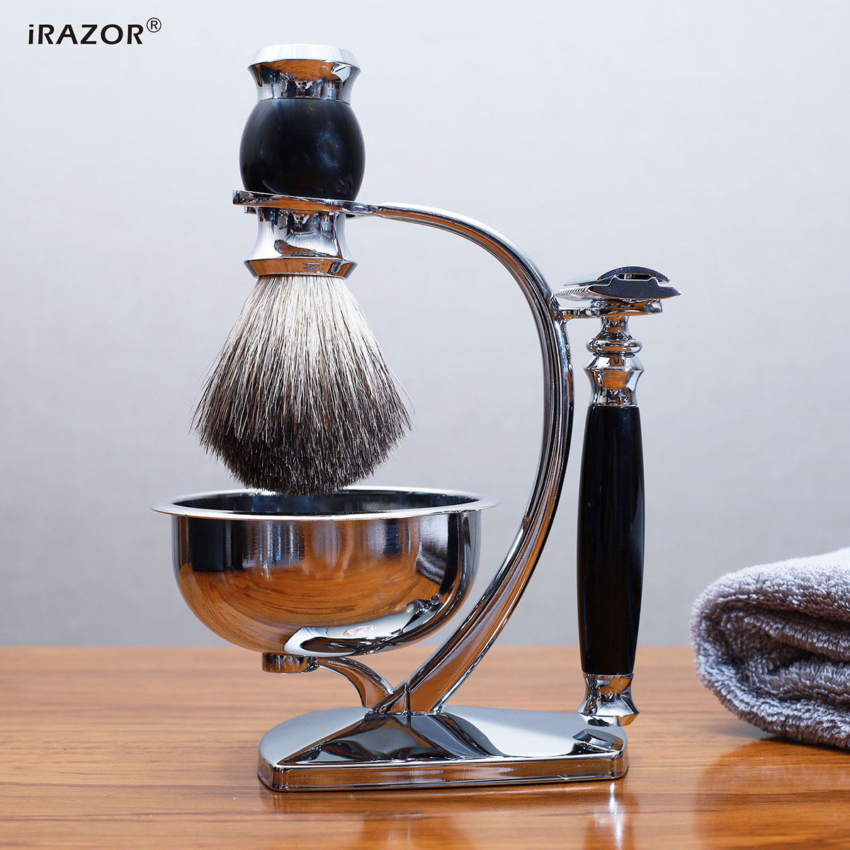 iRAZOR Classic 4-in-1 Wet Shav - Mens Grooming Kit Gift Set 评论和价格