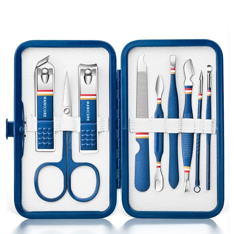 9 in 1 Stainless Steel Nail Cl - Mens Grooming Kit Gift Set 评论和价格